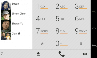 Скриншот приложения exDialer Orange ICS Theme - №4