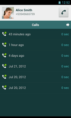 Скриншот приложения Быстрые контакты - №6