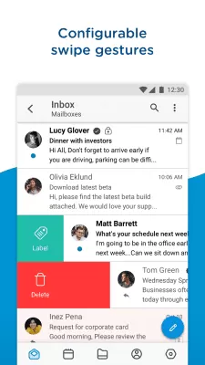 Скриншот приложения Boxer - Workspace ONE - №3