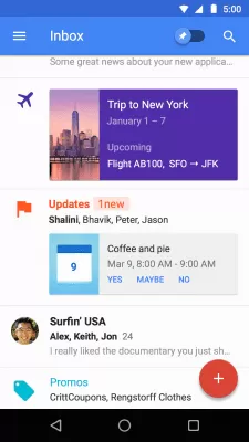 Скриншот приложения Inbox от Gmail - №2