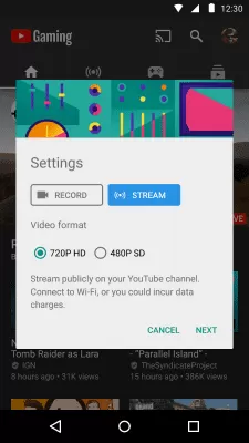 Скриншот приложения YouTube Gaming - №4
