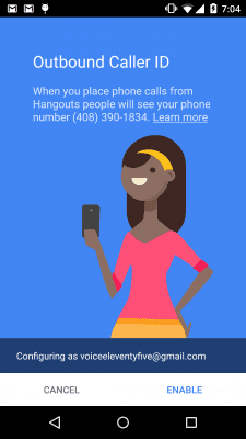 Скриншот приложения Телефон Hangouts - №2
