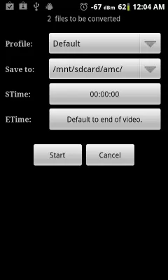 Скриншот приложения Video Converter Android - №2