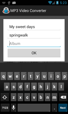 Скриншот приложения MP3 Video Converter - №3