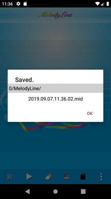 Скриншот приложения MelodyLine - Handy Composer - №10