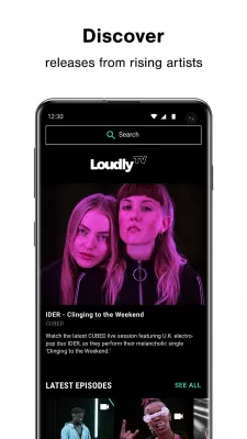 Скриншот приложения Loudly – Music. Video. People. - №4