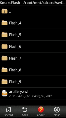 Скриншот приложения Smart SWF Player-Flash Viewer - №2