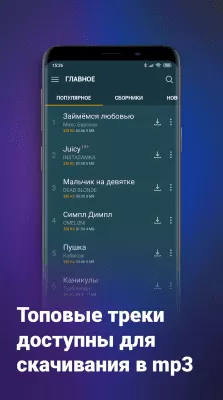 Скриншот приложения Zaycev.net - №4