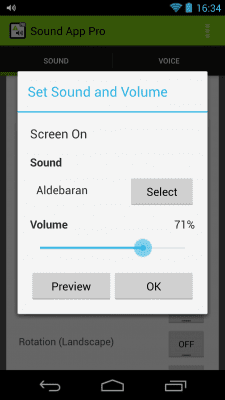 Скриншот приложения Звук приложения - №2