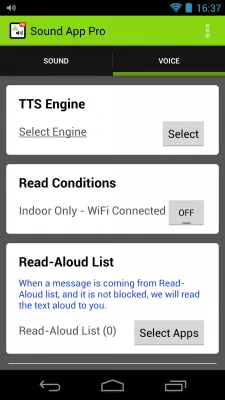 Скриншот приложения Звук приложения - №5