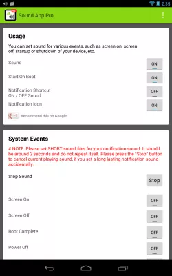 Скриншот приложения Звук приложения - №7