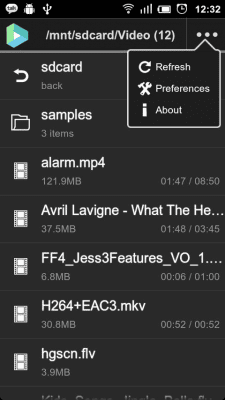 Скриншот приложения VPlayer Codec ARMv6 - №2