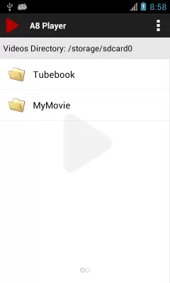 Скриншот приложения A8 Video Player (Free) - №1