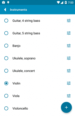 Скриншот приложения Tuner - gStrings Free - №5