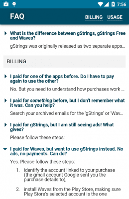 Скриншот приложения Tuner - gStrings Free - №8
