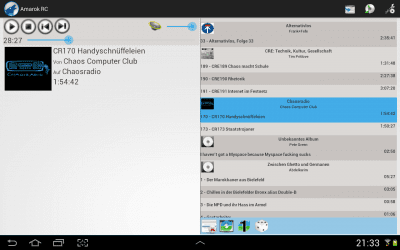 Скриншот приложения Amarok RC - №4