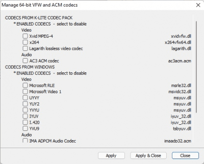 Скриншот приложения K-Lite Codec Pack - №9