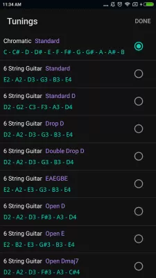 Скриншот приложения CarlTune - хроматический тюнер - №6