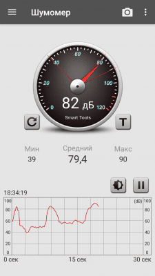 Скриншот приложения Шумомер : Sound Meter - №2