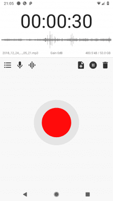 Скриншот приложения ASR MP3 Sound recorder - №2