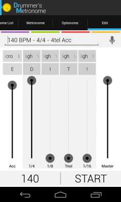 Скриншот приложения Trummisen Metronome - №2