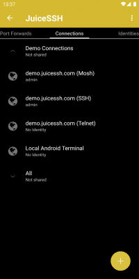 Скриншот приложения JuiceSSH - SSH Client - №7