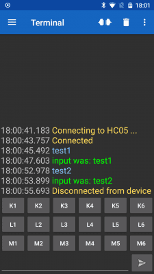 Скриншот приложения Serial Bluetooth Terminal - №2
