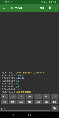 Скриншот приложения Serial USB Terminal - №1