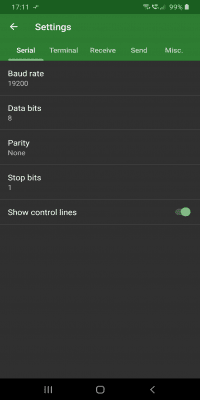 Скриншот приложения Serial USB Terminal - №5