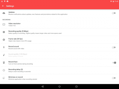 Скриншот приложения NLL Screen Recorder - №13