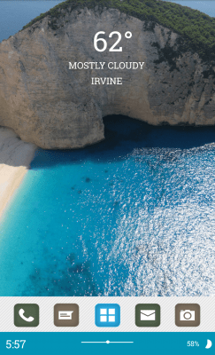 Скриншот приложения MYCOLORSCREEN Greece Seascape Theme - №3