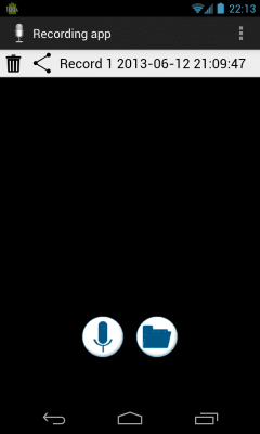 Скриншот приложения recording app - №2