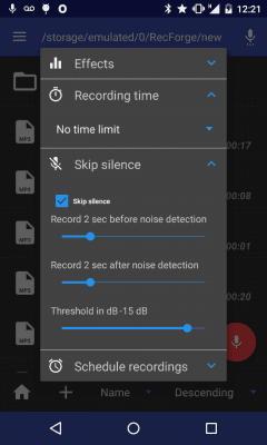 Скриншот приложения RecForge II - Audio Recorder - №3