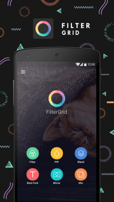 Скриншот приложения FilterGrid - Photo Editor - №1