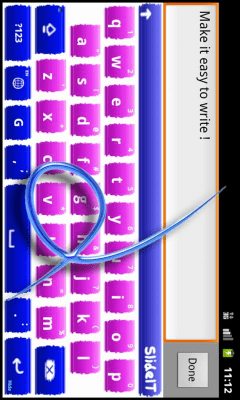 Скриншот приложения SlideIT Paint Style Skin - №3