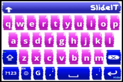 Скриншот приложения SlideIT Paint Style Skin - №4