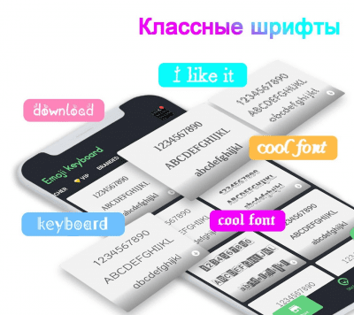 Скриншот приложения Emoji клавиатура - милые смайлики, GIF, стикеры - №6