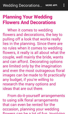 Скриншот приложения Wedding Decorations Ideas - №7