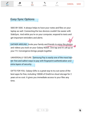 Скриншот приложения Samsung Write on PDF - №4