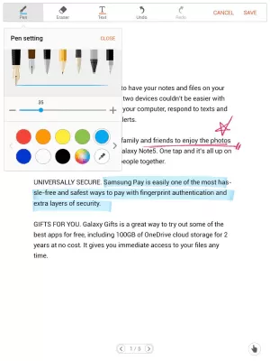 Скриншот приложения Samsung Write on PDF - №6