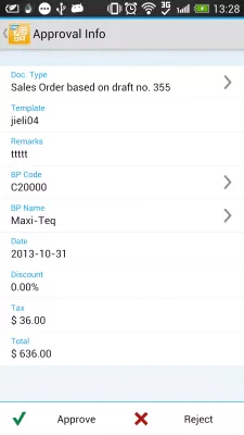 Скриншот приложения SAP Business One - №3