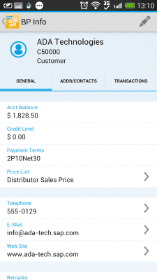Скриншот приложения SAP Business One - №4