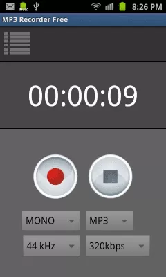 Скриншот приложения MP3 диктофон Lite - №5