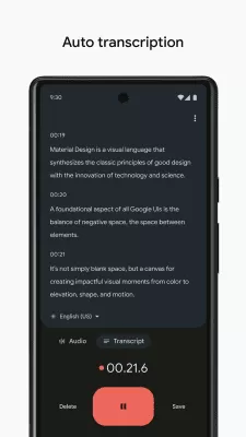 Скриншот приложения Google Диктофон - №2