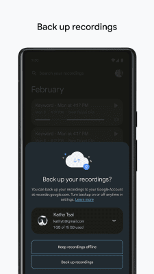 Скриншот приложения Google Диктофон - №5