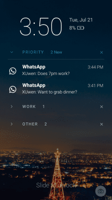 Скриншот приложения Echo Notification Lockscreen - №8