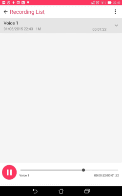 Скриншот приложения ASUS Sound Recorder - №6