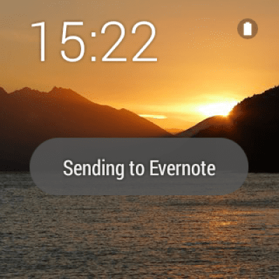 Скриншот приложения Evernote for Android Wear - №2