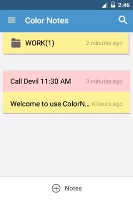 Скриншот приложения Color Note - №1