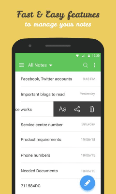 Скриншот приложения Secure Notes - №2